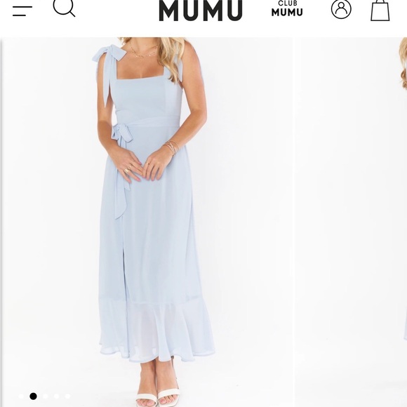 Show Me Your Mumu Slate Blue Sleeveless Dress - Claire Midi - Picture 5 of 5